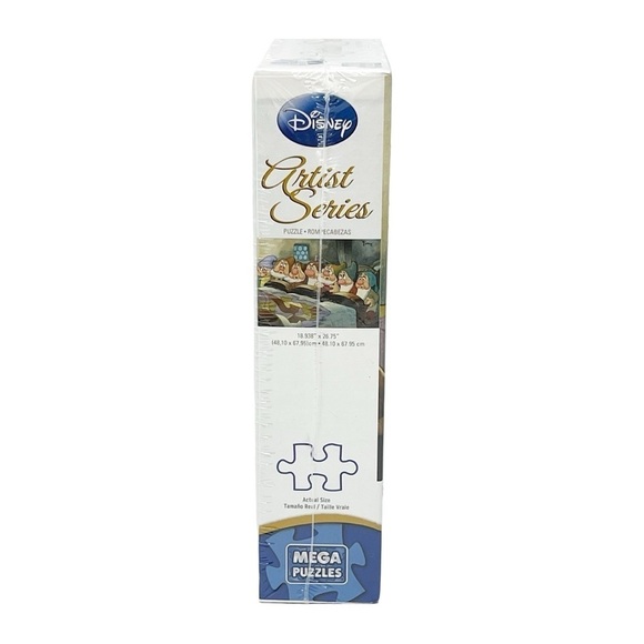 Disney Mega Snow White Seven Dwarfs Puzzle 1000 Pc Artist Series - Is she Asleep - Picture 3 of 4